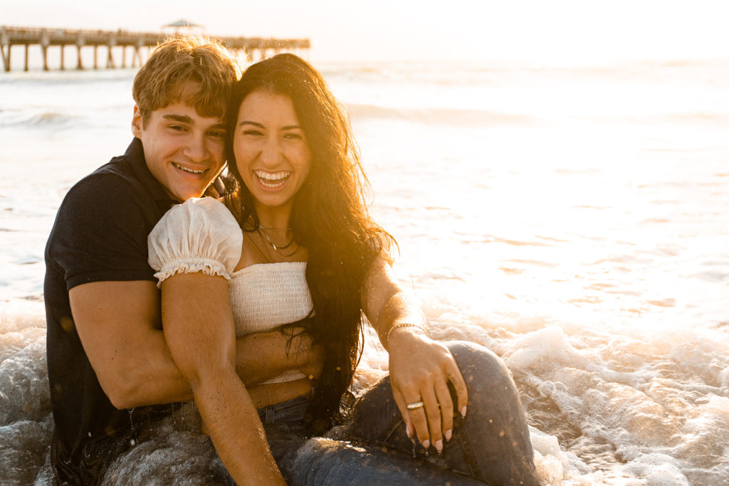 Senior Portrait Session at Juno Beach Pier by Sarah Stracuzzi Photography