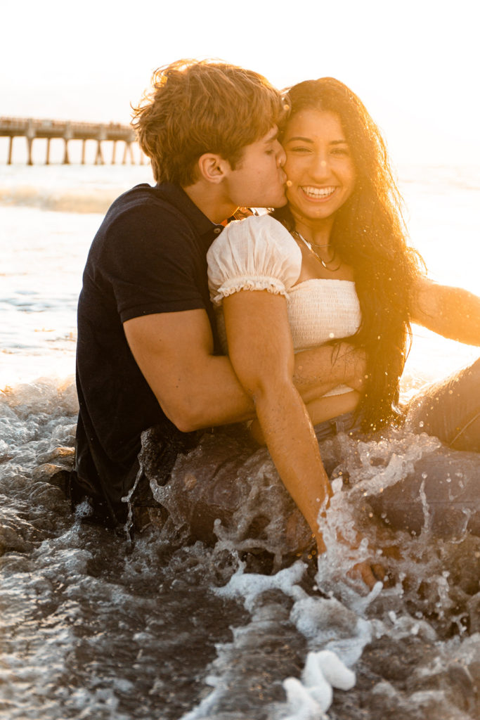 Senior Portrait Session at Juno Beach Pier by Sarah Stracuzzi Photography