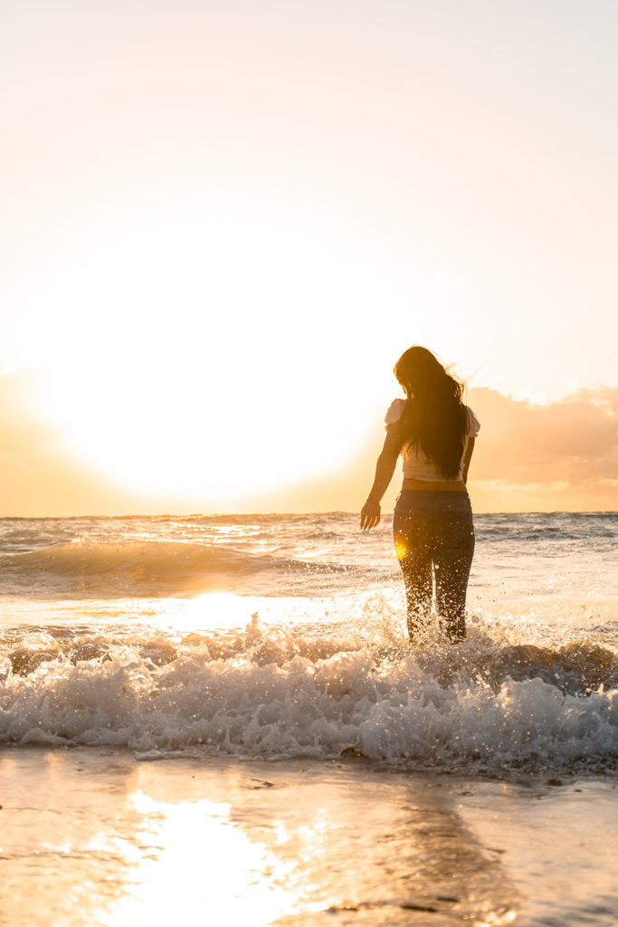 Senior Portrait Session at Juno Beach Pier by Sarah Stracuzzi Photography